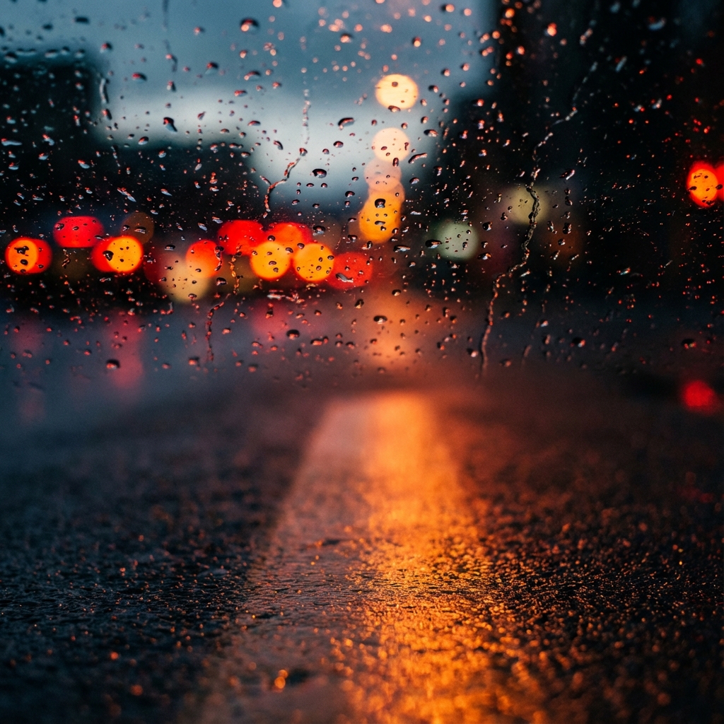 Driving in Bangalore Rain - Atmospheric photograph capturing the monsoon mood in the city